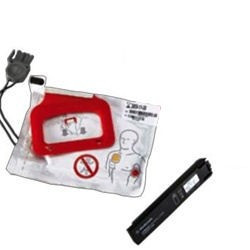 Pack électrode adulte et batterie défibrillateur Lifepak CR Plus 