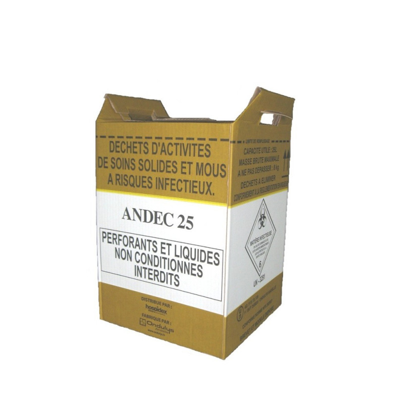 Conteneur carton DASRI - 25 L - Hospidex Conteneur carton DASRI - 25 L - Hospidex