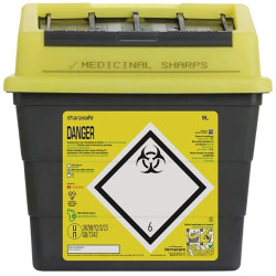 Collecteur de déchets médicaux - Sharpsafe - 9 l
