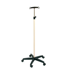 Pied porte-sérum en acier...