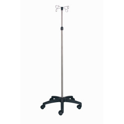 Pied porte sérum tige en inox