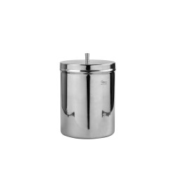 Boite à coton en inox