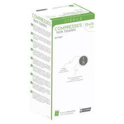 Compresses non tissé stériles - 7.5 x 7.5 cm