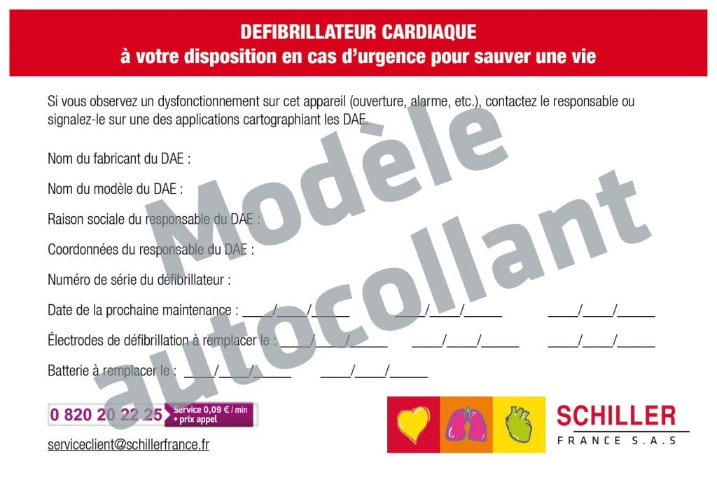 DAE défibrillateur maintenance