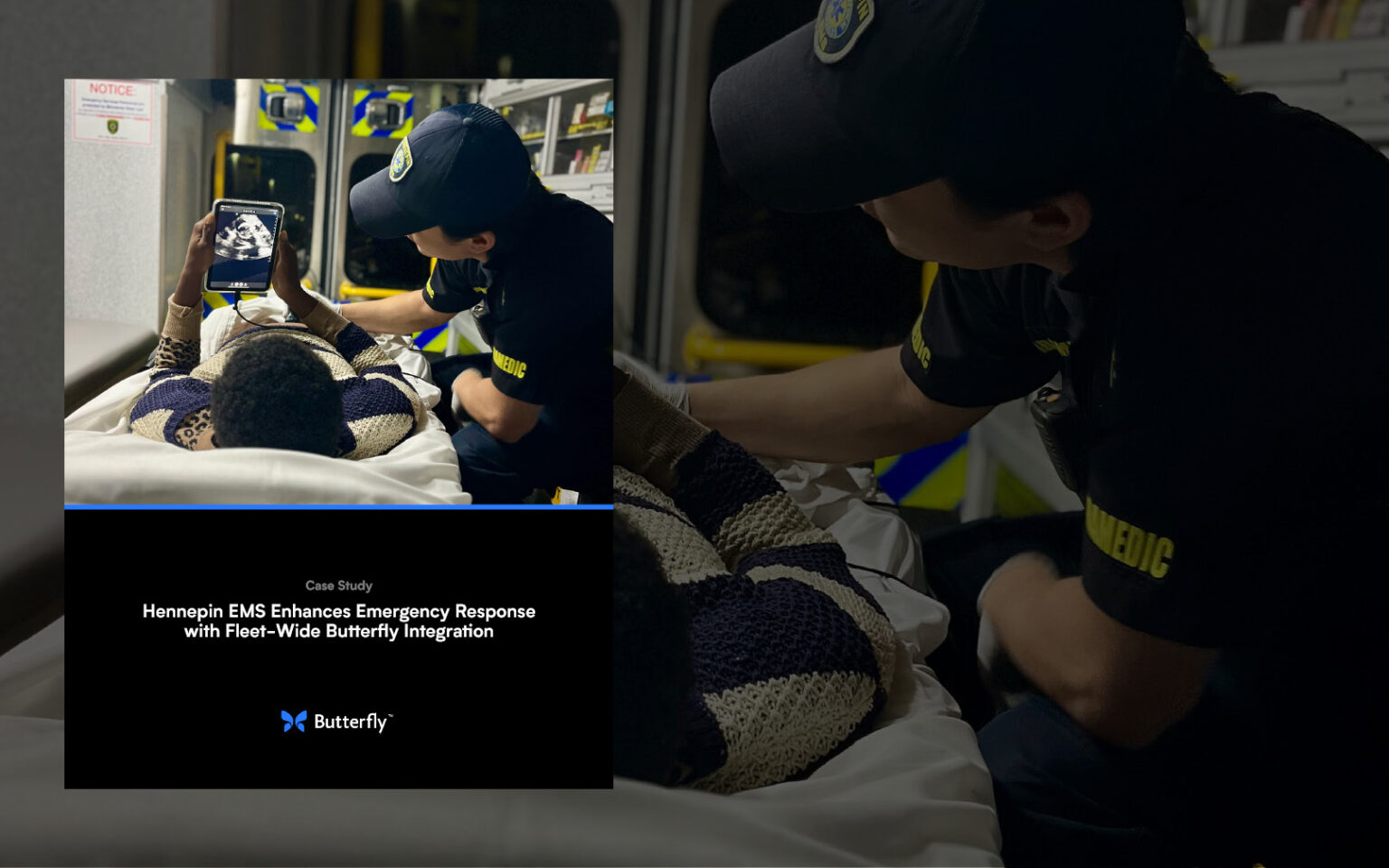 Etude de cas à l'utilisation de la sonde Butterfly iQ+ par l'HEMS