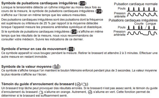 Mode d'emploi du moniteur de pression artérielle du bras vivadia H358